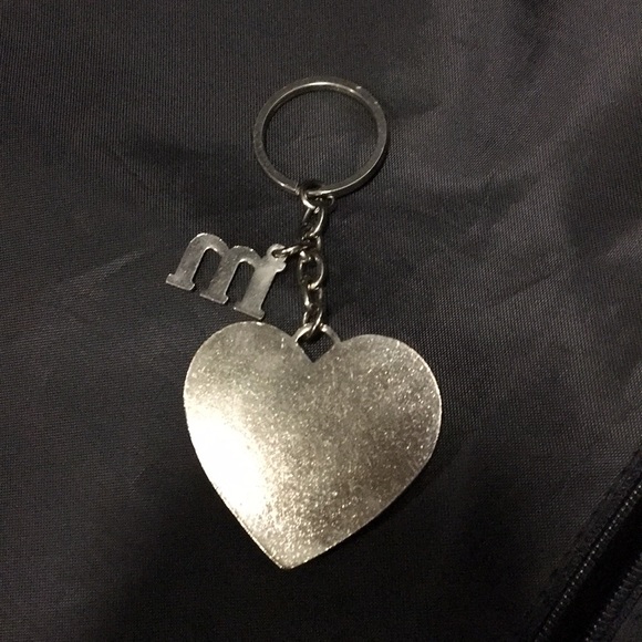 Leather Heart Keychain - Picture 2 of 2